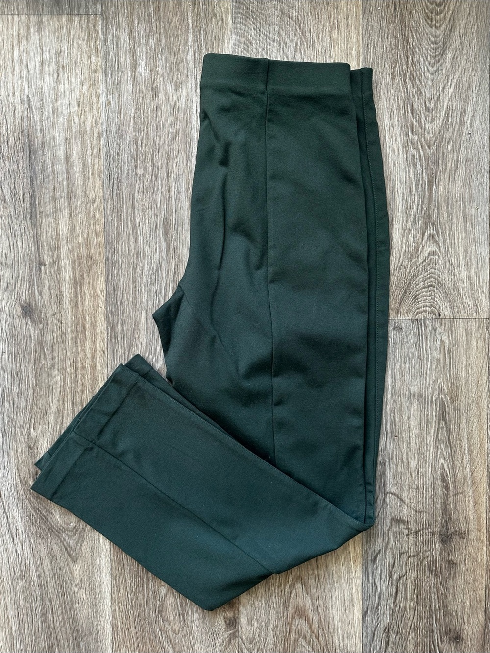 Banana Republic Green Ponte Ankle Pants Women’s Size L Pull On Stretch
